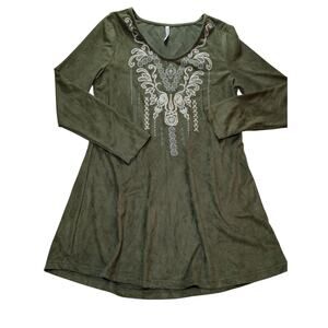 Bohemian Blouse Women's Monoreno Y2K Peasant Cottagecore Velvet like Blouse Sz S